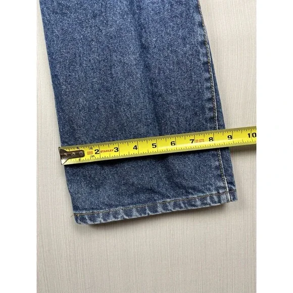 Wrangler FR Jeans Womens 11x34 Workwear Western Mid Wash Cotton Denim Cowgirl - Picture 13 of 13